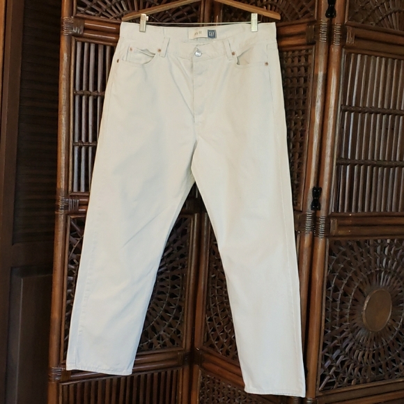 GAP BLUE JEANS High-Waisted VTG Boyfriend / Button-Fly Jeans Size 16 EVC - Picture 3 of 13